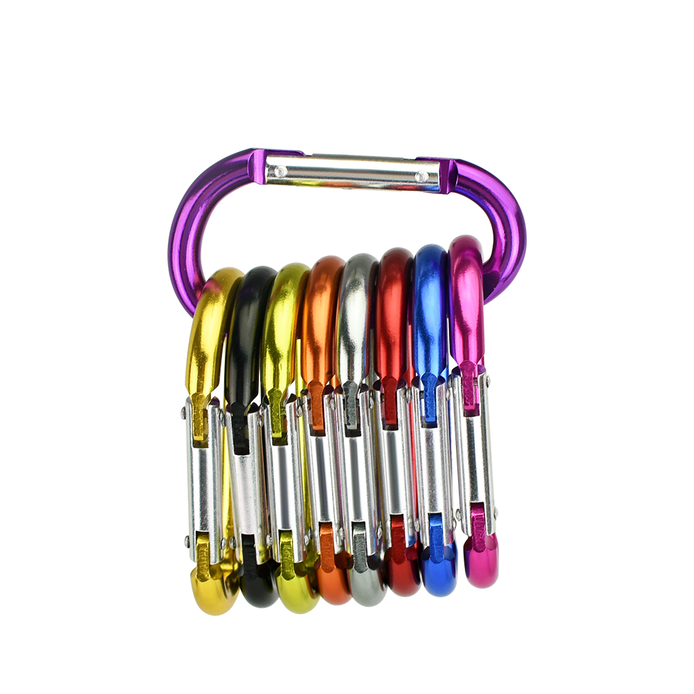 D형 더블리벳 카라비너 ​​8D너트 10color