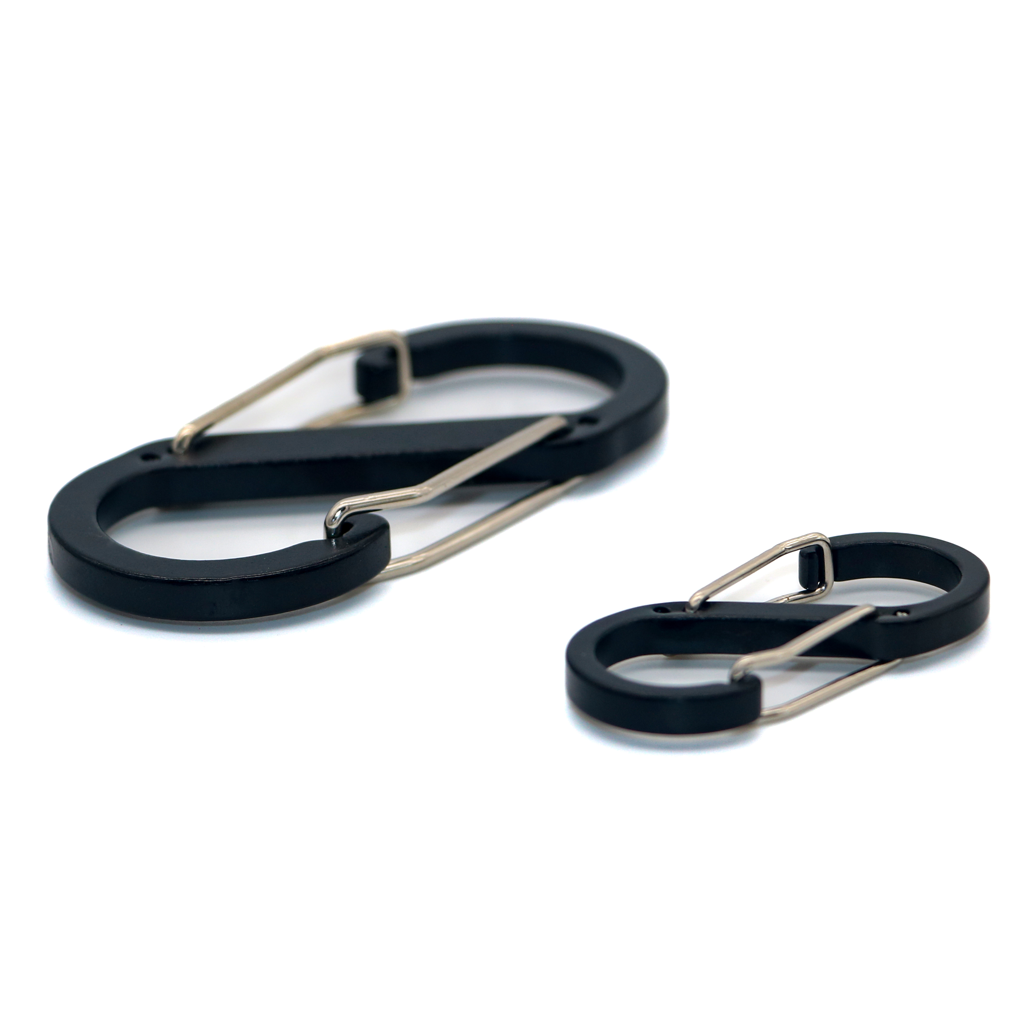 10Pcs 지퍼 클립 도난 방지 지퍼 잠금 클립 캠핑 낚시 여행 야외 스포츠에 대 한 컬러 Carabiner 열쇠 고리 클립