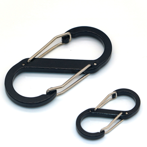 10Pcs 지퍼 클립 도난 방지 지퍼 잠금 클립 캠핑 낚시 여행 야외 스포츠에 대 한 컬러 Carabiner 열쇠 고리 클립